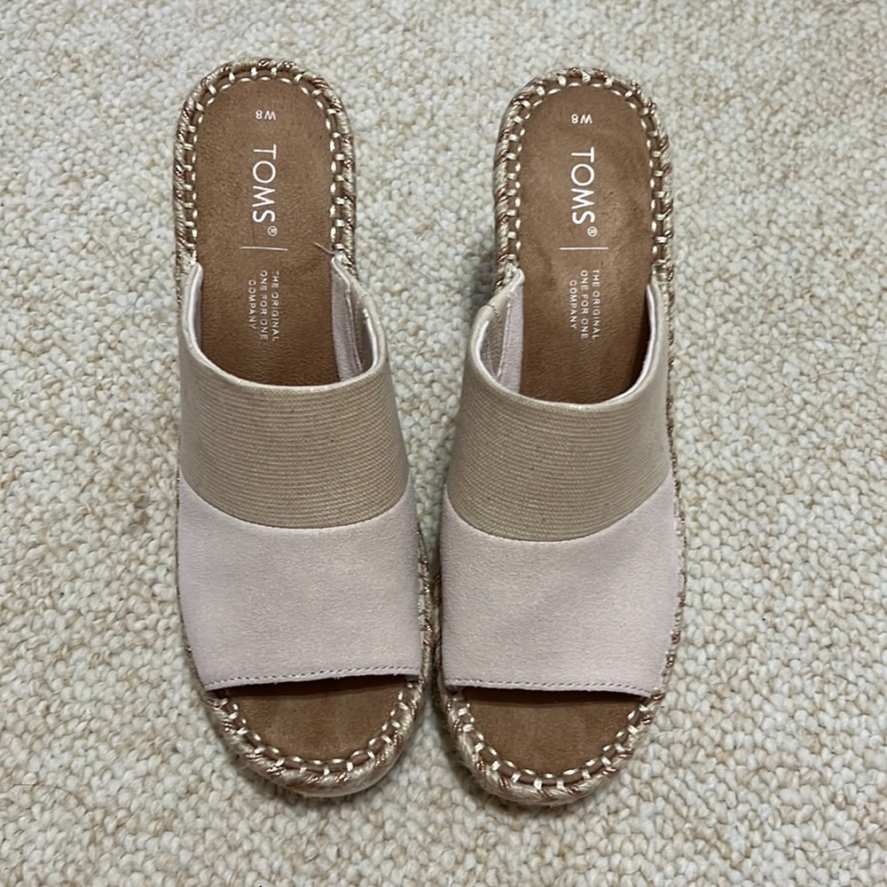 Toms Women’s Canvas Wedge Sandals